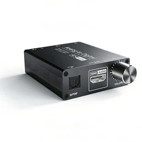 ZZHypGr Analog to TOSLINK Digital Optical Audio/HDMI Converter, with 3.5mm AUX Jack Toslink