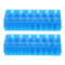 PATIKIL 26 Wells Tube Rack, 2 Pcs Vial Rack for Microcentrifuge Tubes 0.2/0.5/1.5/2/5ml, Blue