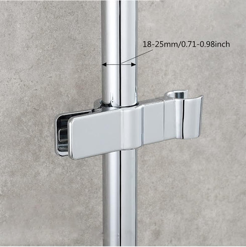 Fox Baby 20-25MM Adjustable Shower Head Holder for Slide Bar,Universal O.D, Rail Head Bracket Holder for Slide Bar