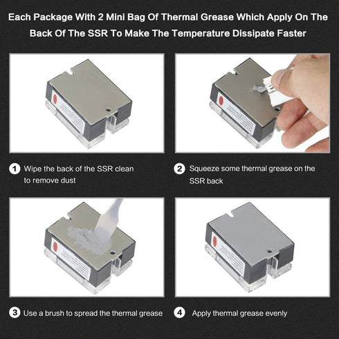 CG Solid State Relay SSR-25DD DC to DC Input 3-32VDC to Output 5-240VDC 25A Single Phase Plastic Cover