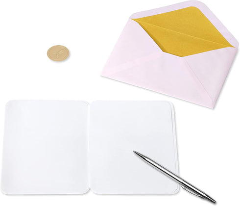 Poppy Flowers Blank Papyrus Card