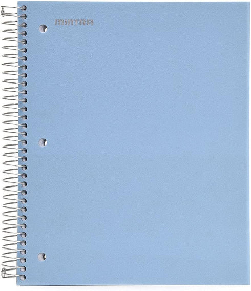 Mintra Office Durable Spiral Notebooks - 5 Subject, Arctic Ice, Wide Ruled, 1pk