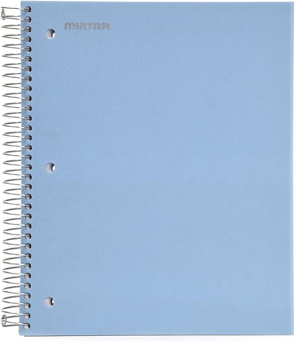 Mintra Office Durable Spiral Notebooks - 5 Subject, Arctic Ice, Wide Ruled, 1pk