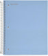 Mintra Office Durable Spiral Notebooks - 5 Subject, Arctic Ice, Wide Ruled, 1pk