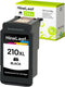 NineLeaf 210XL Black Ink Cartridge Compatible for Canon PG-210XL (401 Pages, Ink Level Indicator, 1 Pack)