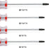 8PCS Magnetic Torx Screwdrivers Set, Torx Security Screwdriver T8, T9, T10, T15, 3mm, 75mm Long (Red)