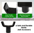 Bottle Jack Adapter for 12t Bottle Jack, Safe Steel Lifting Saddle for 3 Inch and 4 Inch Round & Square Axle Tube