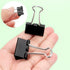 ZZTX Small Size Black Binder Clips, 1.0 Inches, 36 Pack Paper Clamps