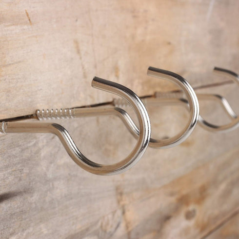 Large Screw Hooks - 4 Inches Heavy Duty Ceiling Hooks for Indoor and Outdoor Hanging Plants, 10 Pieces