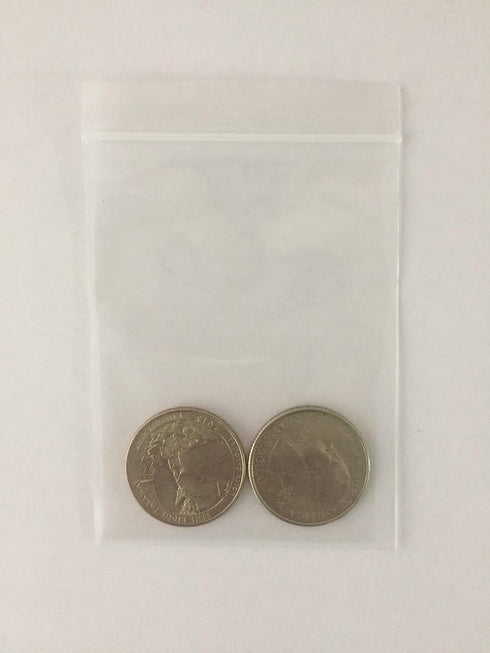 2''x 3'', Small Clear Poly Zipper Bags (Pack of 200), 2 Mil Reclosable Storage Bags for Jewelry, Candy