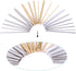Swpeet 21Pcs Metal Round Rods Kit, 3 Kinds of Metal Materials, DIY Craft Tool, Diameter 2mm-8mm Length 100mm