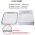 Zulkit Junction Box with Reserved Holes, IP65 Waterproof Dustproof Electrical Box ABS Plastic Project Enclosure White