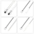 4 Pcs Lab Micro Spoon and Spatula Set, Stainless Steel Double-Ended Lab Spatulas Sampling Spoons Micro Scoopulas Weighting Set