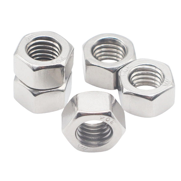 Kuprowin Metric M4 Hex Nuts, M4-0.7mm Stainless Steel Standard Metric Coarse Thread Hardware