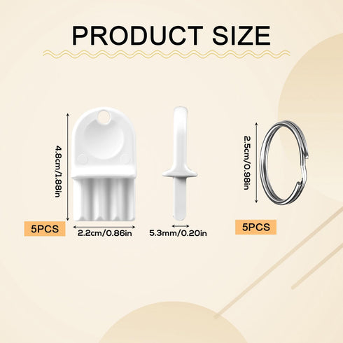 XIHIRCD 5pcs 5pcs Commercial Paper Towel Dispenser Key, with Key Rings Plastic Toilet Paper Tissue Dispenser Key