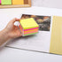 Non Sticky Notes with Clear Memo Holder / 3x3 Inch Blank Note Cube Refill / 500 Sheets Loose Paper for Office Desk