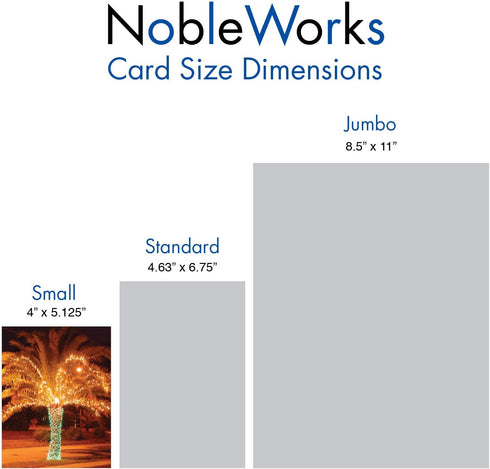 The Best Card Company - 20 Season's Greeting Cards (10 Designs, 2 Each) - Holiday Palms Assortment AM3273SGG-B2x10