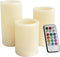 CANDLE CHOICE Battery Operated Color Changing Flameless Candles with Remote Timer Real