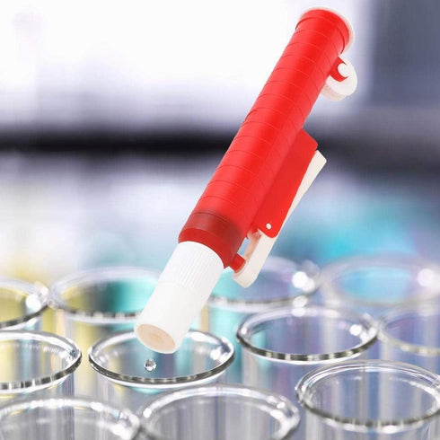 Pipette Pumps 25ml Red Scientific Pipette Pump for Disposable Plastic and Glass Pipettes
