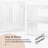 Glove Holder for Wall Mount - Durable Acrylic Glove Box Holder for Disposable Gloves, Clear Dispenser