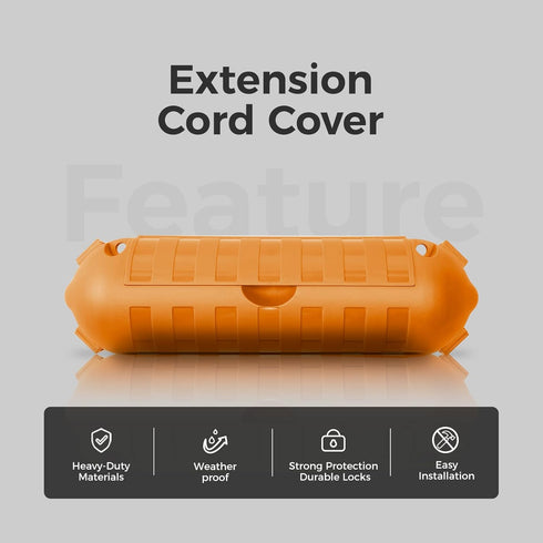 WELKIN 1-Pack Outdoor Extension Cord Cover - Water-Resistant Electrical Connection Box, Fits AWG12-18 Cords, Protects