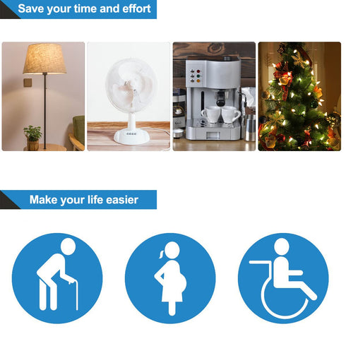 DEWENWILS Remote Control Outlet, Wireless Wall Mounted Light Switch, Electrical Plug in On Off Power Switch