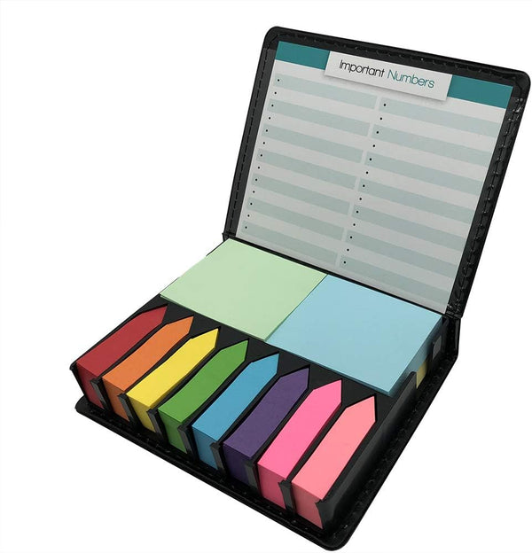 Nice Paper Cute Boxed Self-Sticky Notes, Memo Pad Set, 1920 Pieces Page Colorful Makers Tabs, 12 Colors