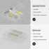 PAUTIX 10mm Connectors for CCT COB LED Strip Light, 4pcs Dual End Extension Connectors, 2pcs DC Plug Extension Wire