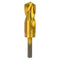 Tools 1-1/4 Inch Reduced Shank Drill Bit, 1/2" 3-Flat Shank, High Speed Steel with Titanium Coating for Steel, Wood