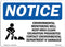OSHA Notice Signs - Environmental Monitoring Well Sign with Symbol | Vinyl Label Decal | Protect Your Business