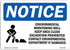 OSHA Notice Signs - Environmental Monitoring Well Sign with Symbol | Vinyl Label Decal | Protect Your Business