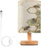 ALAZA Retro Sunflower Bee Table Lamp for Bedroom USB Port Bedside Lamp