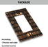 Pznen 1-Gang 4.5"x 2.76" Decorative Library Bookshelf Single Rocker Wall Plate, Wooden Shelf Books Light Switch Cover