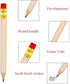 Outus 72 Pieces Golf Pencils, Half Pencils with Eraser, Mini Pencils for Kids, Baby Shower, Wedding, School Office