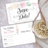 Set 50 Lone Star Art Wedding Save The Date Postcards - of - Blank Wedding Stationery - Beautiful and Minimalist