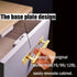 2 Pack 5 Inch 128 mm Self-adhesive Gold Barrel Knurled Cabinet Handles with Base Plate Aluminum Cabinet Pulls for Drawer Sliding Door Charcuterie Board Gold Drawer Handles Drill&Punch Free