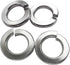M6 Stainless Flat Spring Lock Washers, 18-8 (304) Stainless Steel, 100 Pack, 0.24” ID