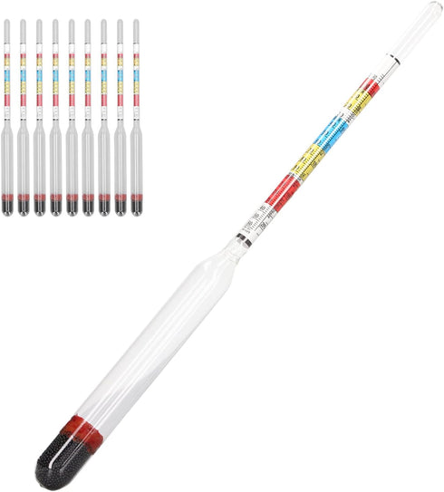 3 Beer Hydrometer Test Jar Scales Home Brewing Wine Making Equipment Supplies