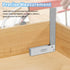 Machinist Square, 5" x 3.2" High Precision Mechanical Steel Square for Woodworking, L-Type Measuring Tool