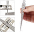 Taper Gage 1-15mm 1/32-5/8 Inch Stainless Steel Taper Welding Gauge, Inch & Metric Feeler Gap Measure Tool