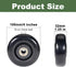 4" 1.26" 4 Inches 3/8" x Push Cart Wheels PU Caster Wheel Workbech Wheels, Grocery Cart Wheels, Replacement Just Wheels