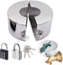 BOMAOO Outdoor Faucet Lock, Stainless Steel Water Spigot Lock with 2 Padlock, Hose