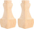 2PCS Zerodis Wood Table Leg, Rubber Wood Furniture Leg Replacement with Exquisite Carving Patterns, for Sofa Coffee