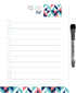 Dry Erase to Do List Vinyl Whiteboard Sticker Decal by Glassboard Studio - Removable & Reusable, Magnetic Fine-Tip