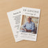 600 (100 80lb Printable Blank Memorial Cards for Funeral (Double Sided Semi-Gloss Finish) - Prayer Cards Sheets)