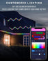 C9 33Ft 50 Dynamic Christmas Lights Outdoor, LED Smart RGB, APP Remote Controlled, Connectable Waterproof Music Xmas