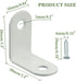 20PCS (1.2x1.2 Alise L Bracket Corner Brace,White Stainless Steel L Brackets for Shelves,Heavy Duty Shelf