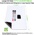 Magnetic Dry Erase Board Fridge Sheet, 17x11"- Flexible White Board for Home Kitchen Memo, 2 Marker Pens and Eraser