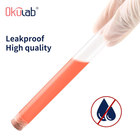 Glass Test Tubes Bulk 50PCS, 16x150mm (20ml) with Corks and Brush, TTGS02A50
