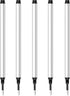 DunBong Spiral Refill, 5 Pack - Replaceable Gel Ink Rollerball Refills 0.5mm Medium Point (Red)
